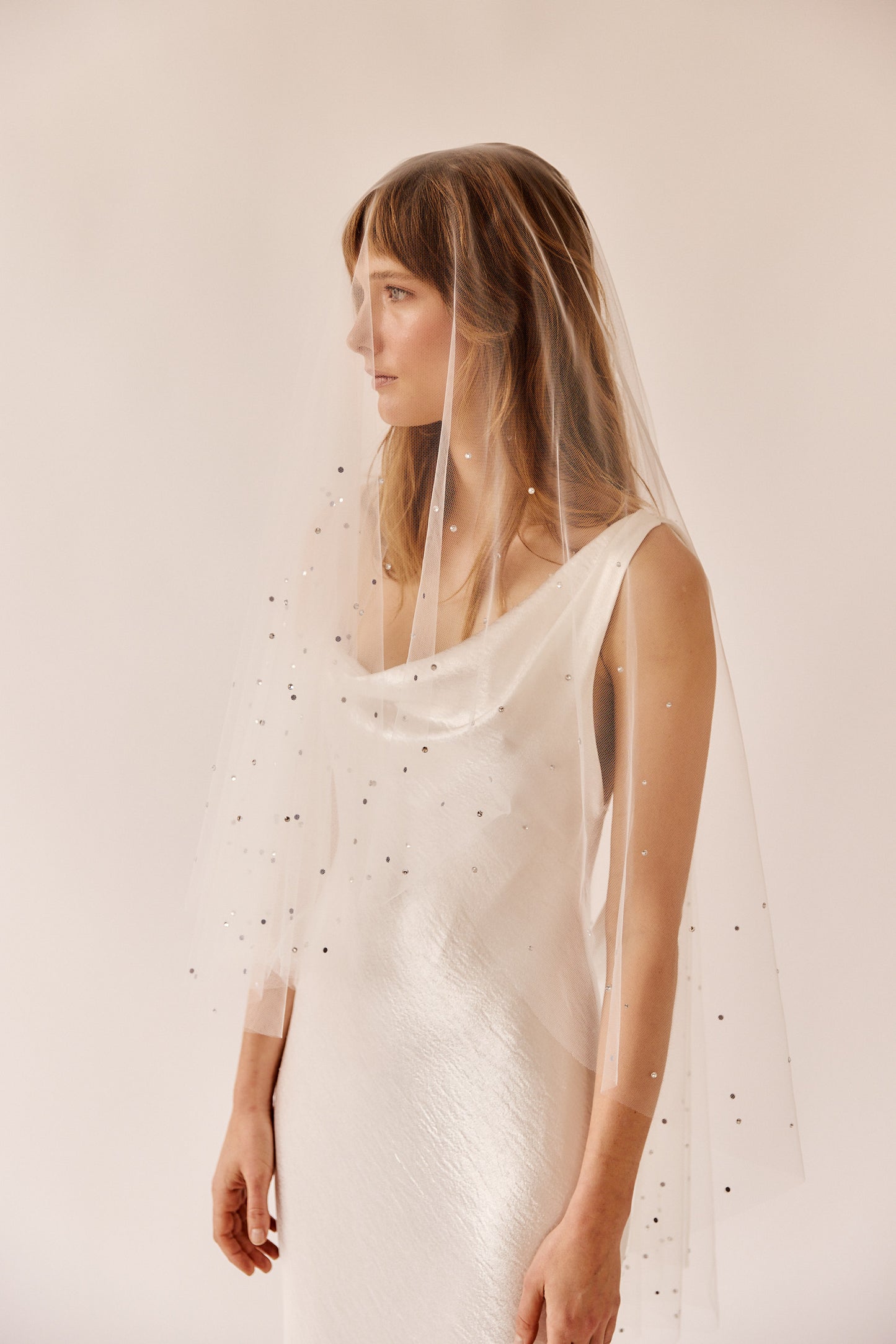 Miley Swarovski Crystal Tulle Veil