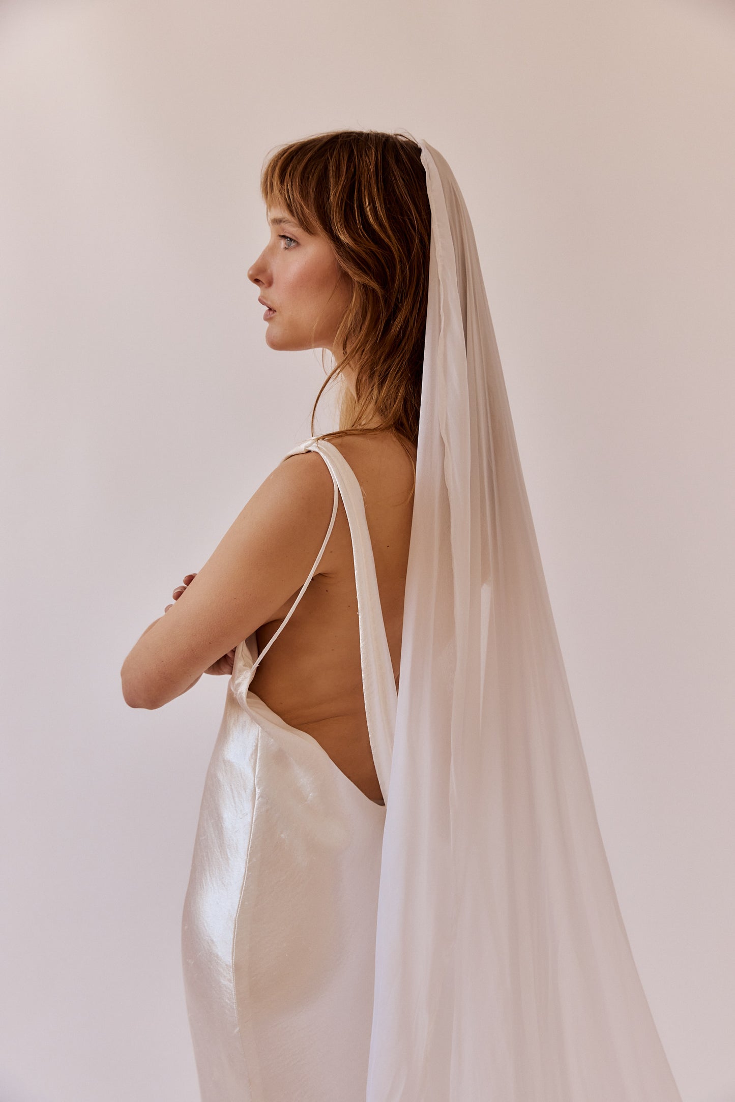 Janey Silk Chiffon Bridal Veil