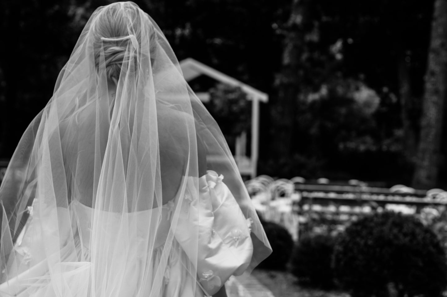 Harper Raw Edged Veil