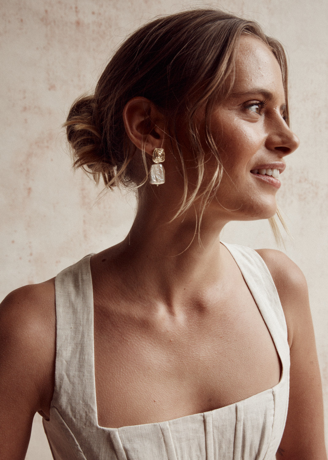 Pippa Vintage Style Pearl Earrings