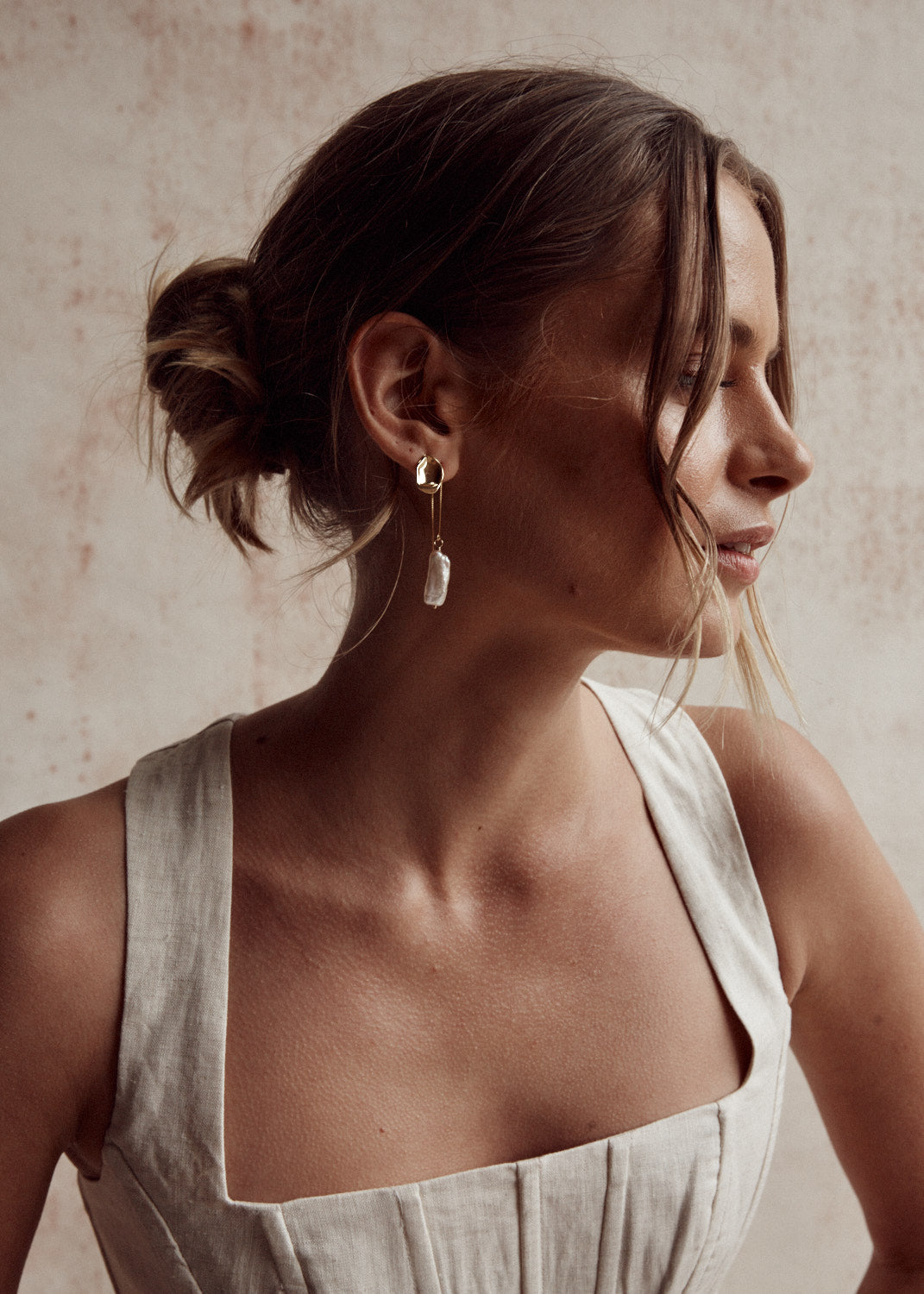 Rosemary Pearl Theader Earrings