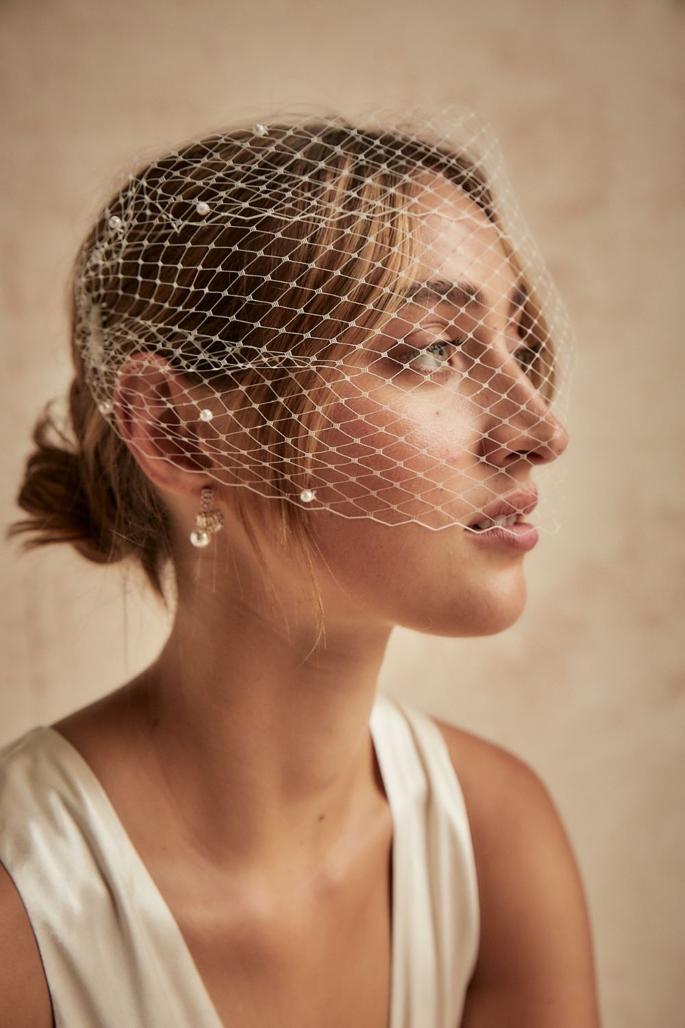 Phoebe Birdcage Veil