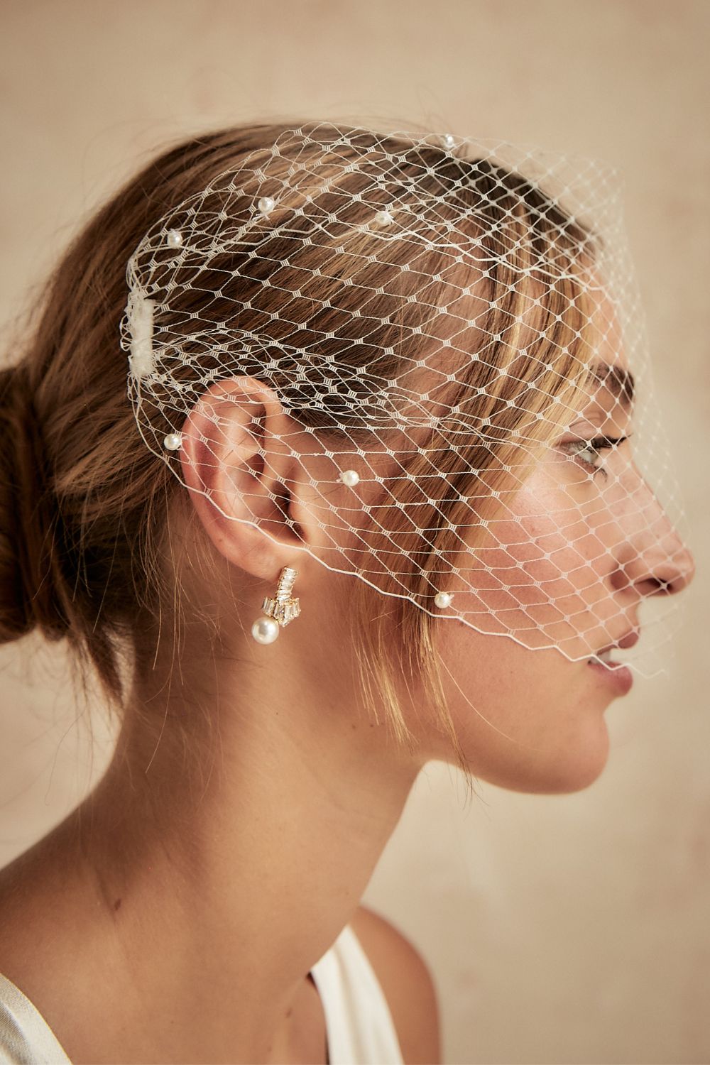 Phoebe Birdcage Veil