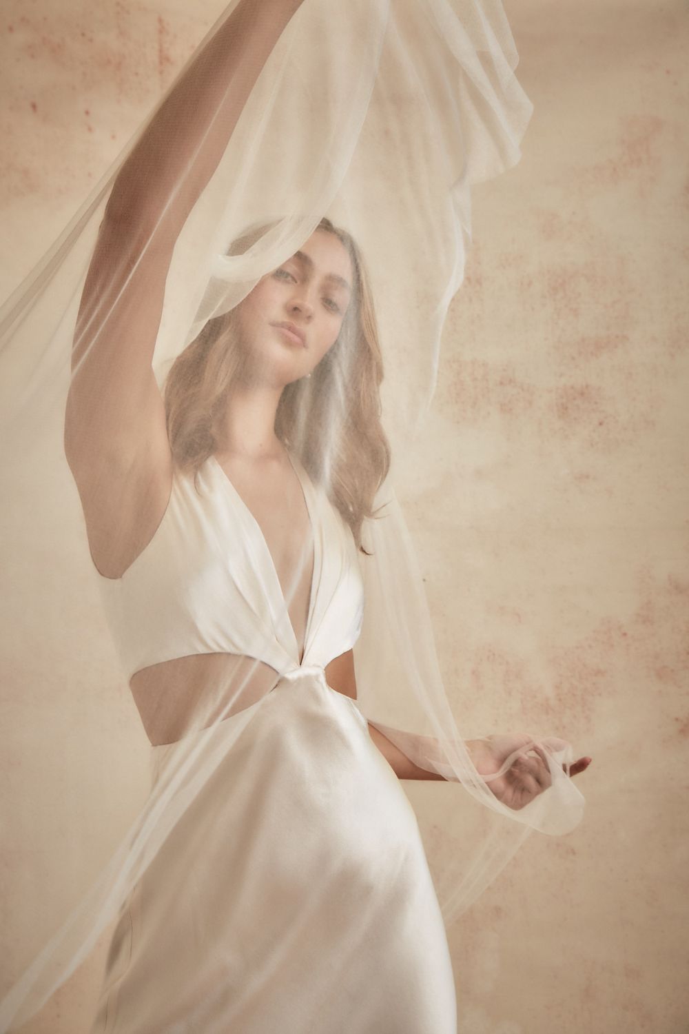 Caitlin Silk Tulle Juliette Veil