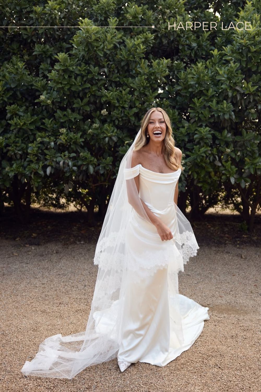 Harper Lace Trimmed Veil