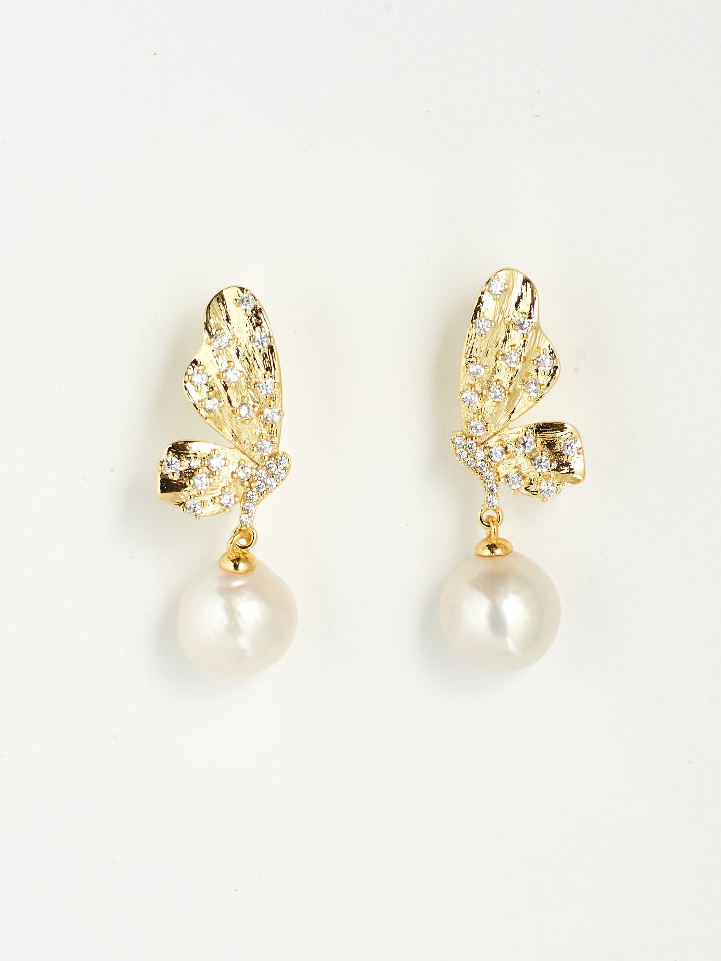 Aurelia Winged Pearl Earrings
