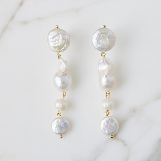 Ella Baroque Pearl Earrings