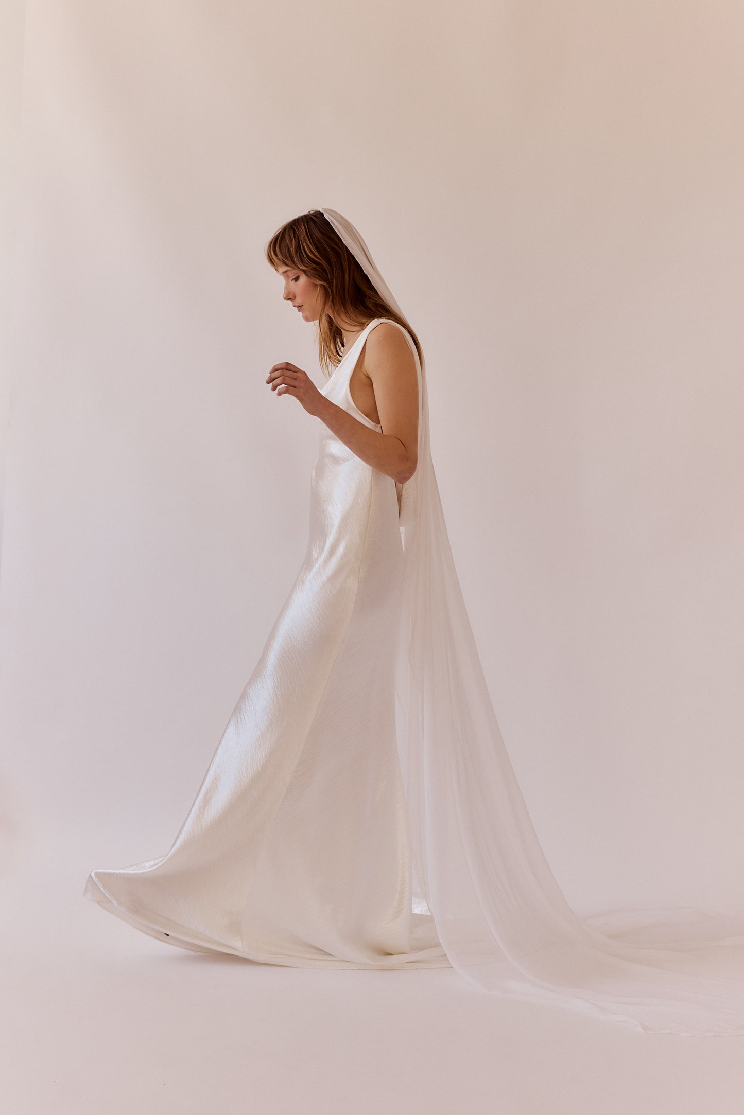 Janey Silk Chiffon Bridal Veil