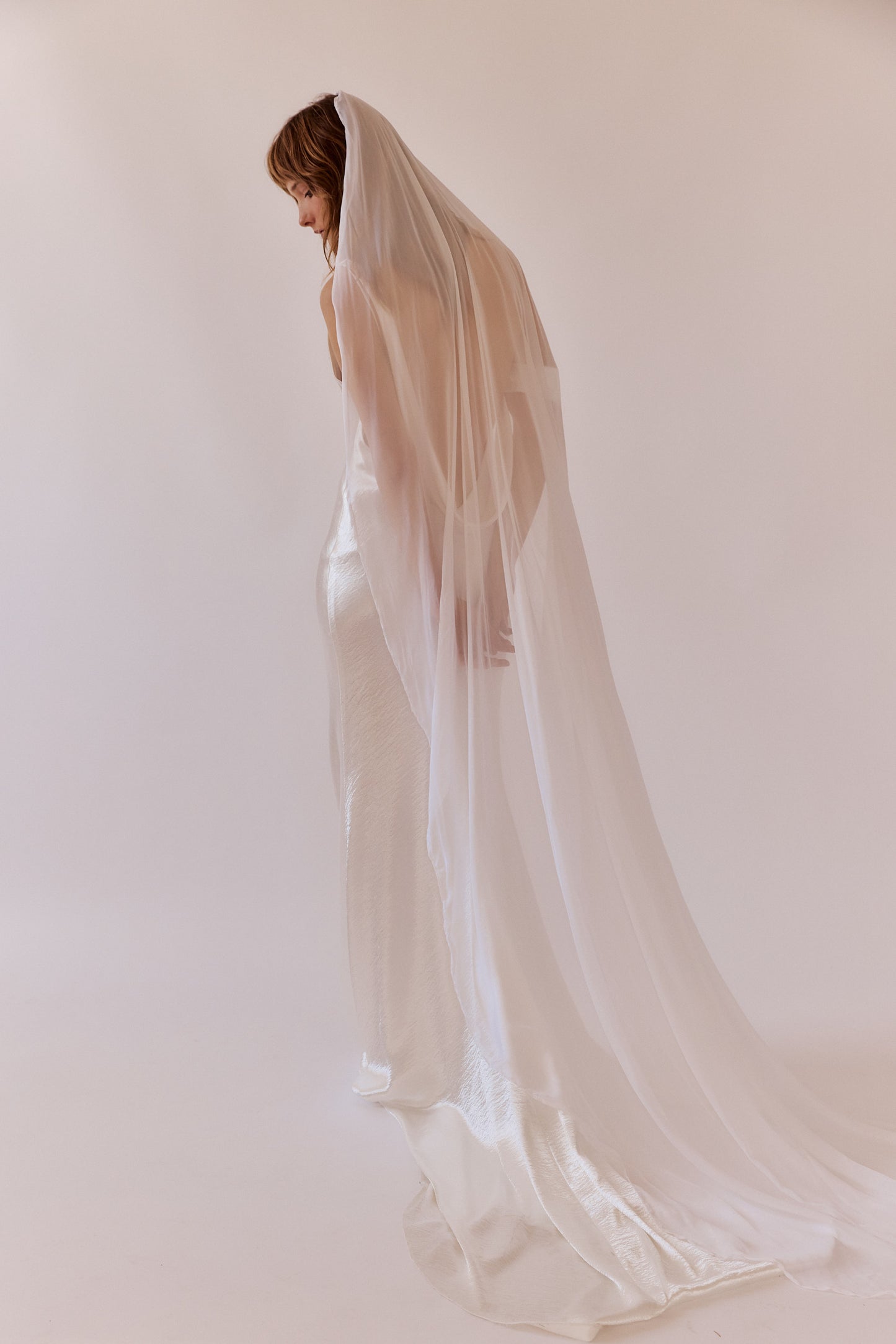 Janey Silk Chiffon Bridal Veil