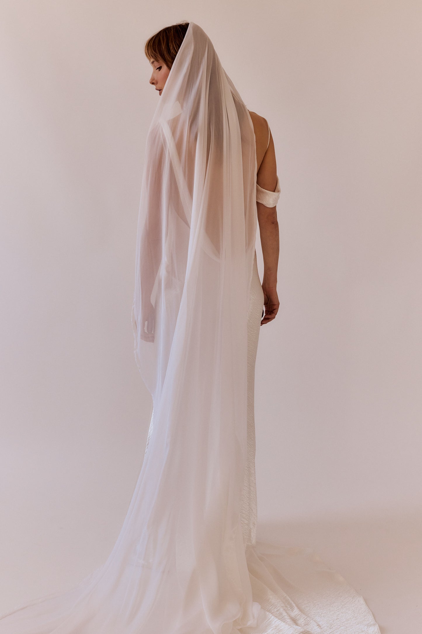 Janey Silk Chiffon Bridal Veil