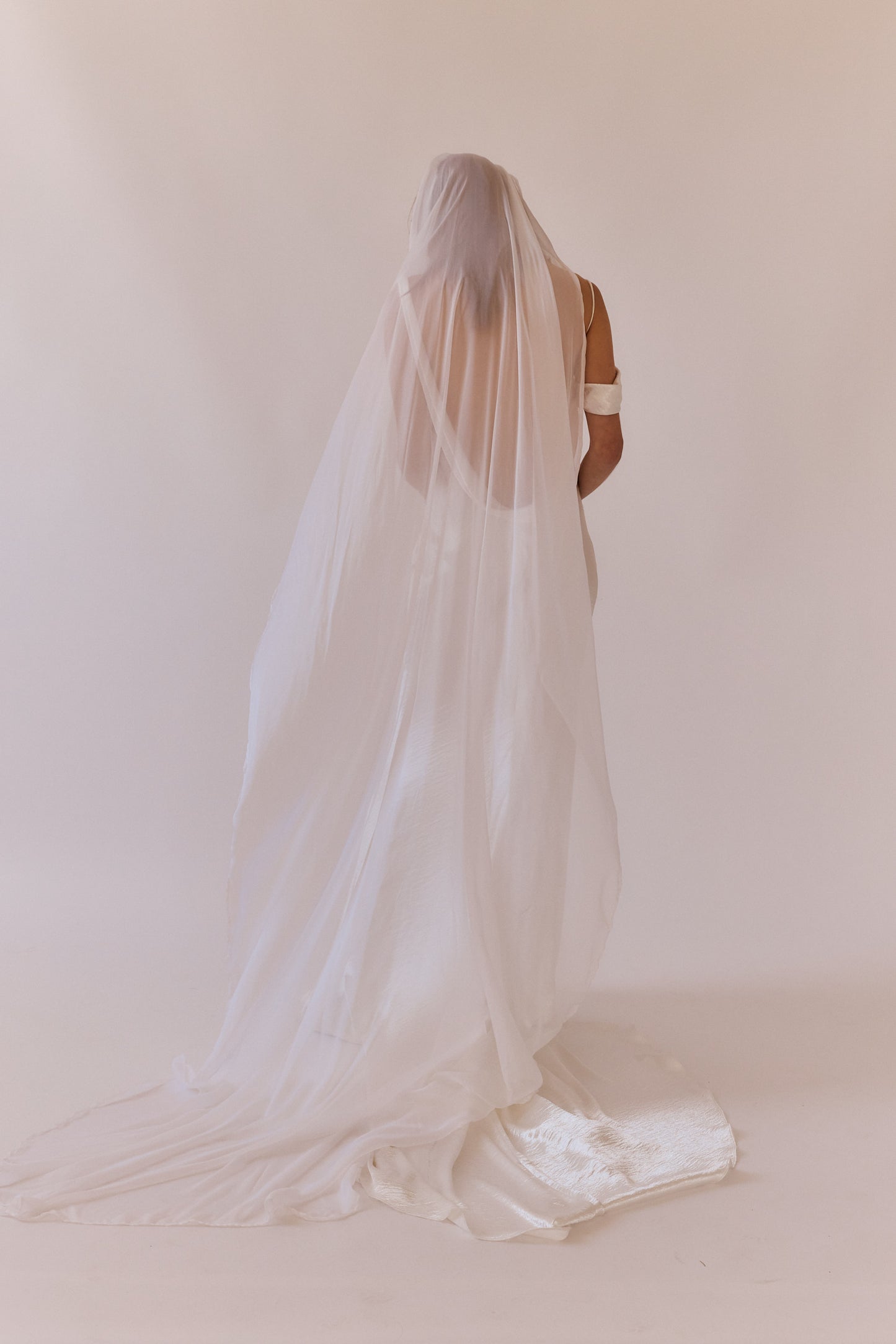 Janey Silk Chiffon Bridal Veil