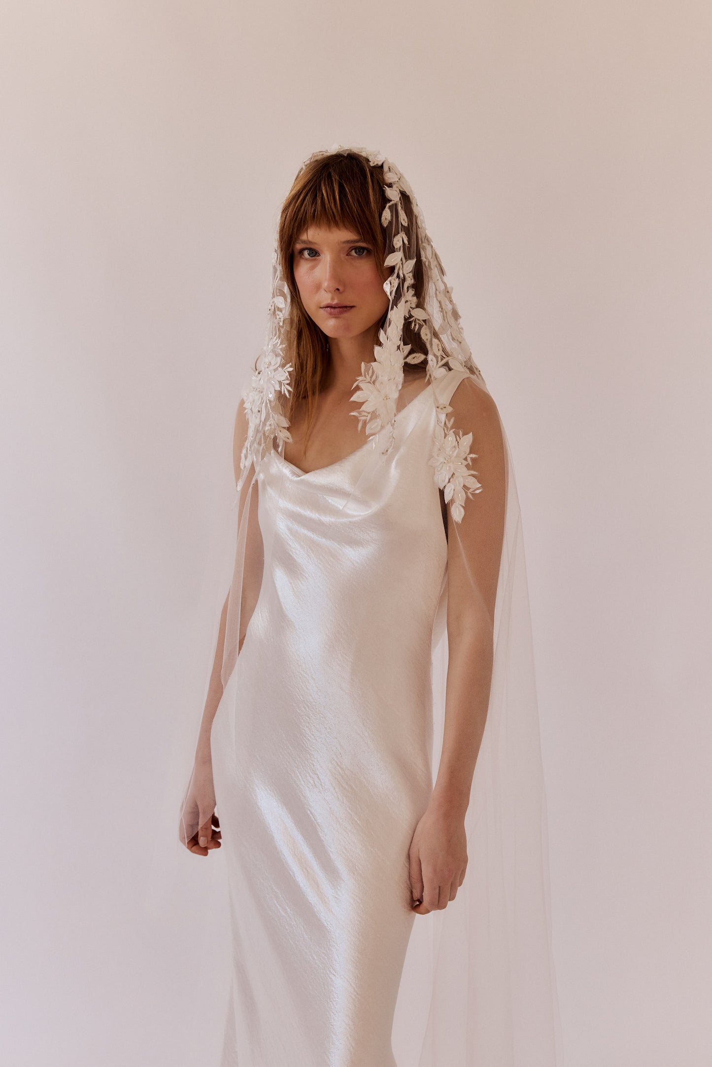 Enid Embellished Mantilla Veil