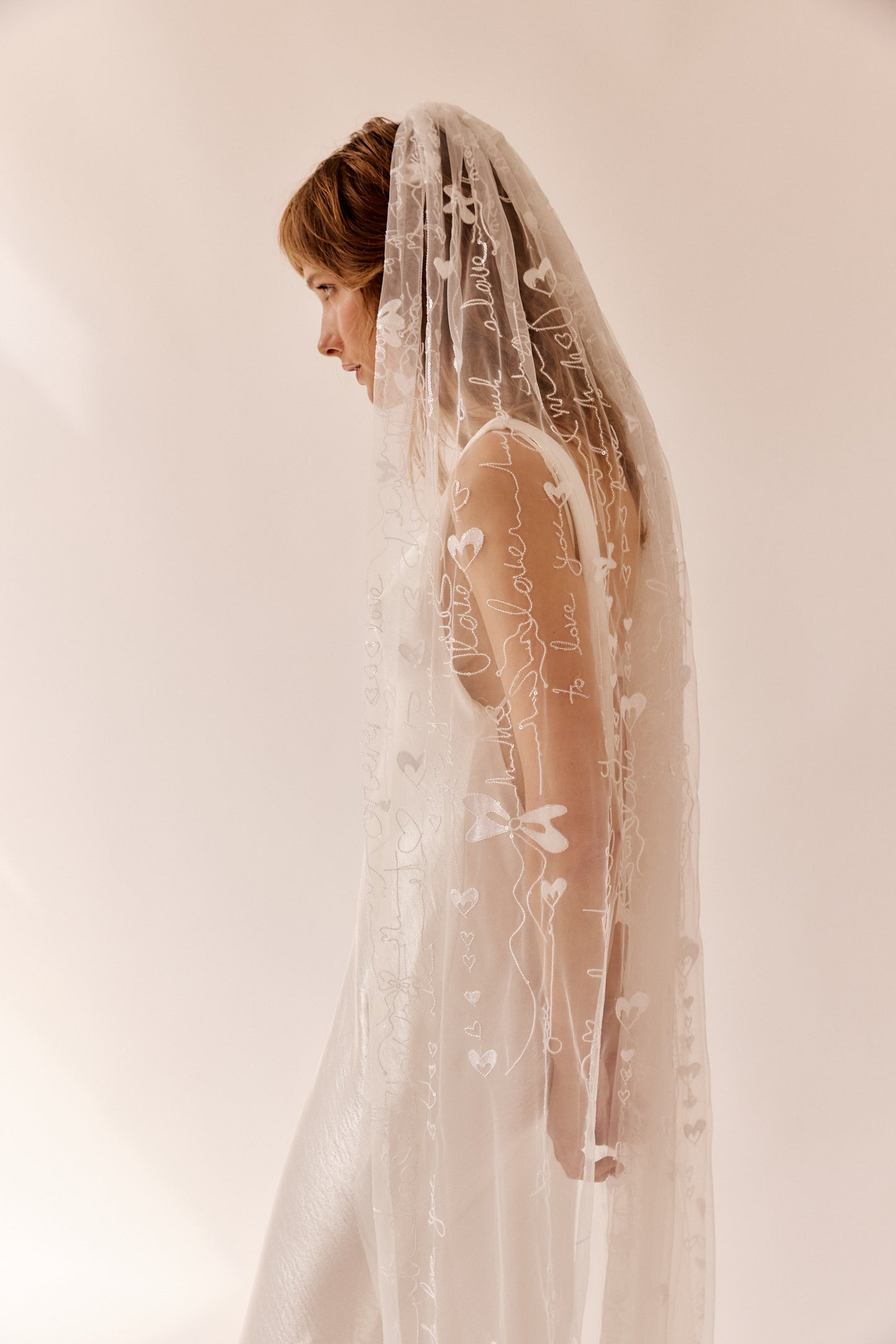 Matilda Embroidered Single Tier Veil