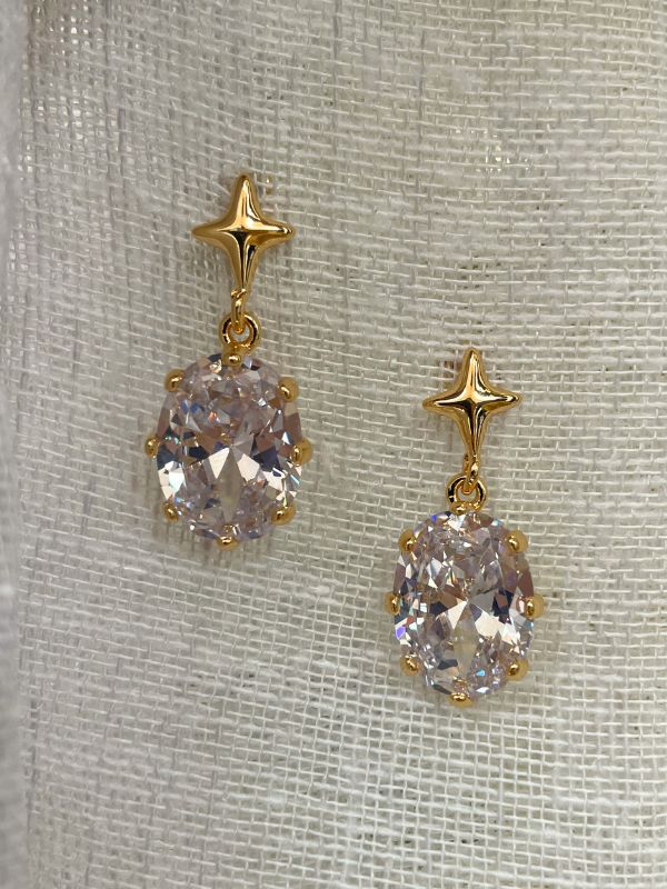 Lily Glass Pendant Earrings