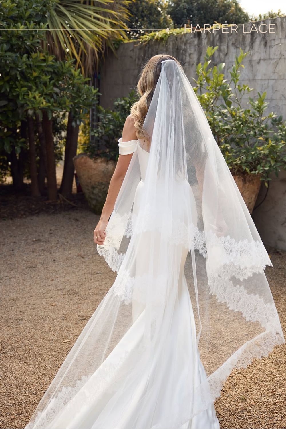 Harper Lace Trimmed Veil