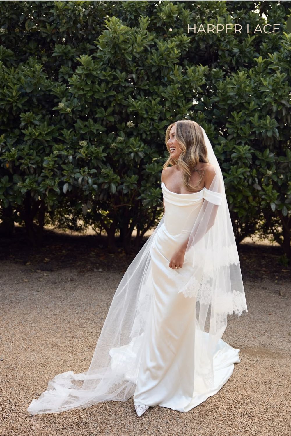 Harper Lace Trimmed Veil