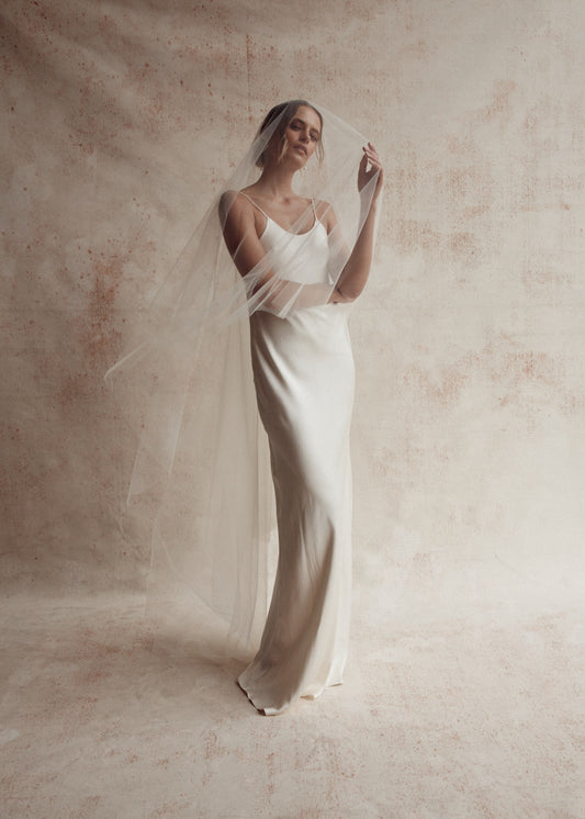 Harper Raw Edged Veil
