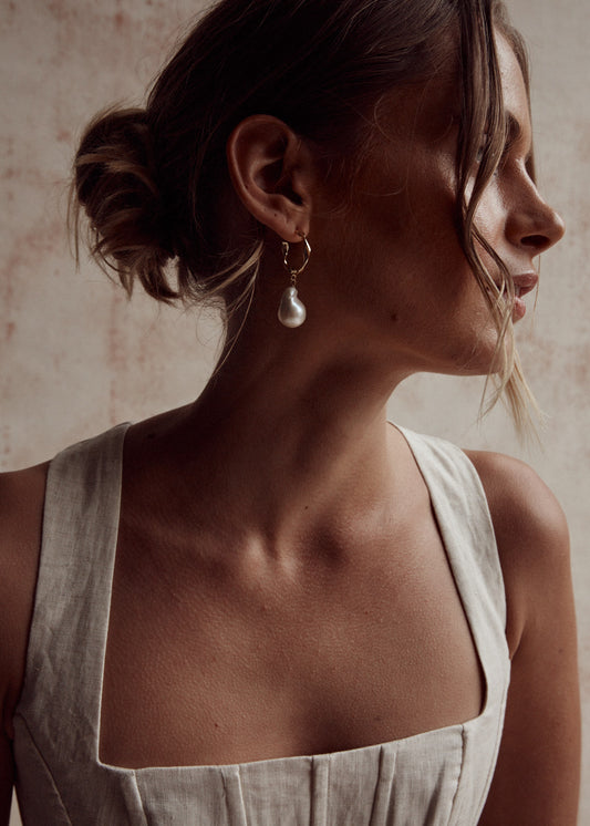 Imogen Baroque Pearl Earrings